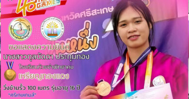 [ผลงานยอดเยี่ยม] เหรียญทองแดง ระดับประเทศ “ศรีเกษเกมส์” 2569